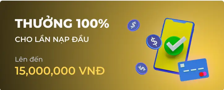 Khuyến mãi thưởng nạp lại 100% tại V9Bet
